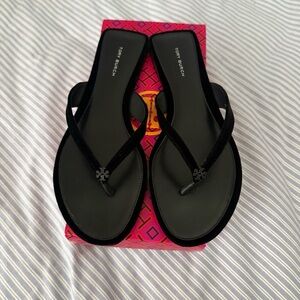 Tory Burch CLASSIC PAVE FLIP FLOP VELVET PAVE CRYSTALS